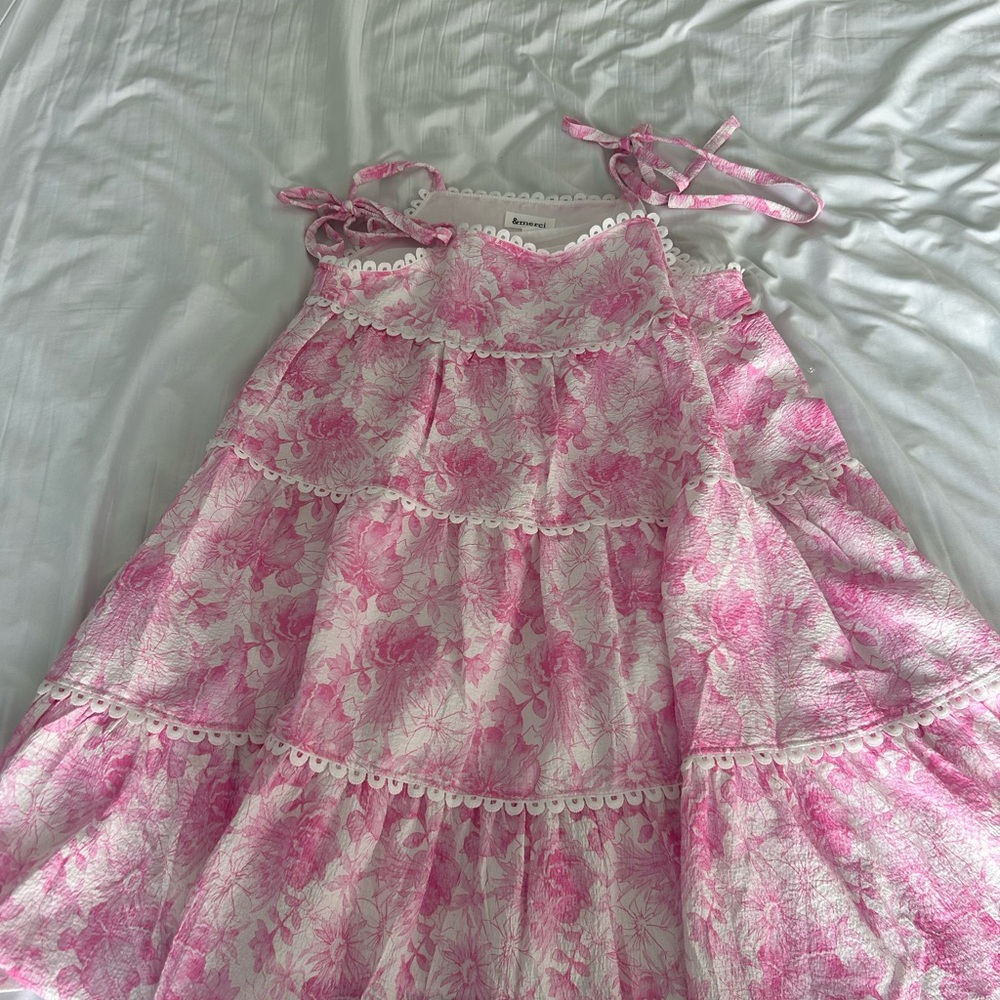 cute pink floral dress